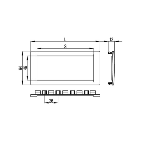 Рамка универсальная на 4 модуля DKC F00013B Чёрный в интернет магазине Stels.kz