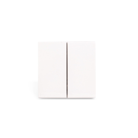 Выключатель двуклавишный Рувинил АДЛ 13-905 45х45 мм Белый АДЛ 13-905 в интернет магазине Stels.kz