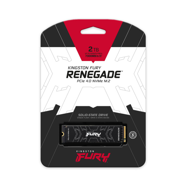Твердотельный накопитель SSD Kingston FURY Renegade SFYRDK/2000G M.2 NVMe PCIe 4.0 HeatSink Твердотельный накопитель SSD Kingston FURY Renegade SFYRDK/2000G M.2 NVMe PCIe 4.0 HeatSink