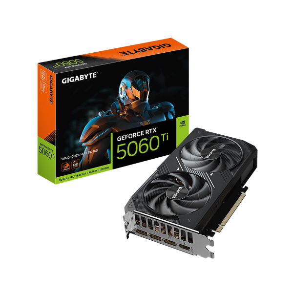 Купить не дорого Видеокарта Gigabyte (GV-N506TWF2MAX OC-16GD) RTX5060Ti WINDFORCE MAX OC 16G в интернет магазине Stels.kz Видеокарта Gigabyte (GV-N506TWF2MAX OC-16GD) RTX5060Ti WINDFORCE MAX OC 16G в интернет магазине Stels.kz