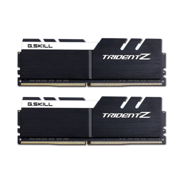 Комплект модулей памяти G.SKILL TridentZ F4-3200C16D-32GTZKW DDR4 32GB (Kit 2x16GB) 3200MHz в интернет магазине Stels.kz