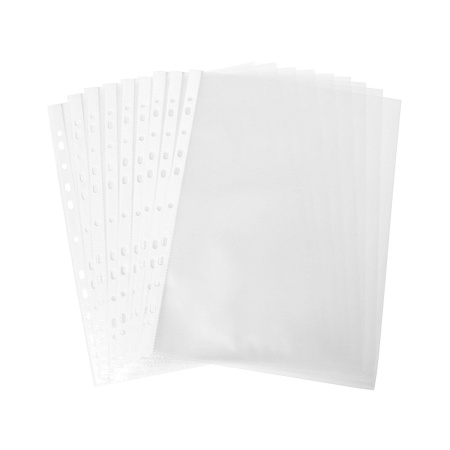 Файл-вкладыш пластик. Deluxe Clear A4100M, A4, 100 мкм. (пакет 100 файлов) в интернет магазине Stels.kz