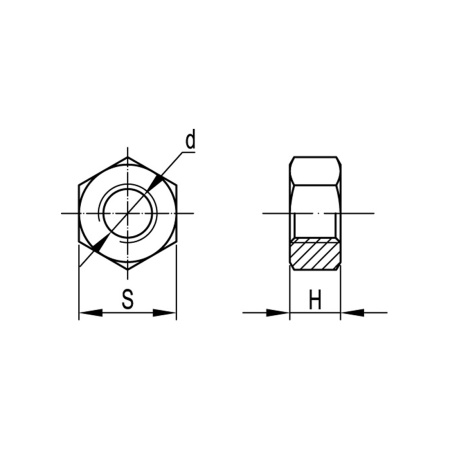 Гайка шестигранная М8 DKC CM110800 в интернет магазине Stels.kz