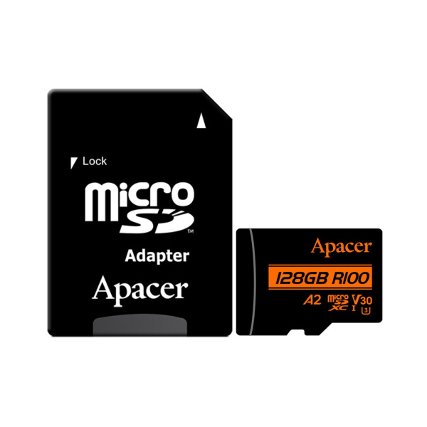Купить не дорого Карта памяти Apacer AP128GMCSX10U8-R 128GB с адаптером SD в интернет магазине Stels.kz Карта памяти Apacer AP128GMCSX10U8-R 128GB с адаптером SD в интернет магазине Stels.kz