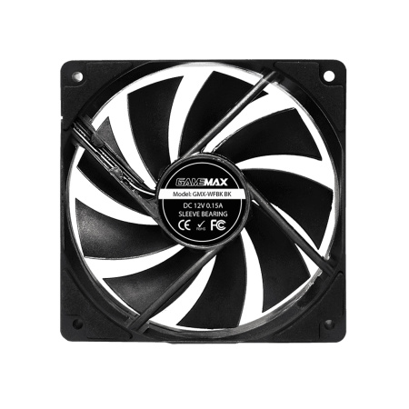 Кулер для компьютерного корпуса Gamemax GMX WFBK BK 12 Black в интернет магазине Stels.kz