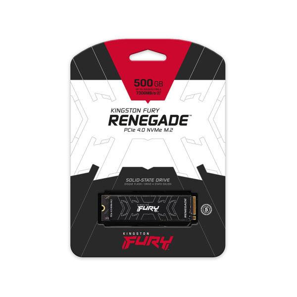 Твердотельный накопитель SSD Kingston FURY Renegade SFYRSK/500G M.2 NVMe PCIe 4.0 HeatSink Твердотельный накопитель SSD Kingston FURY Renegade SFYRSK/500G M.2 NVMe PCIe 4.0 HeatSink