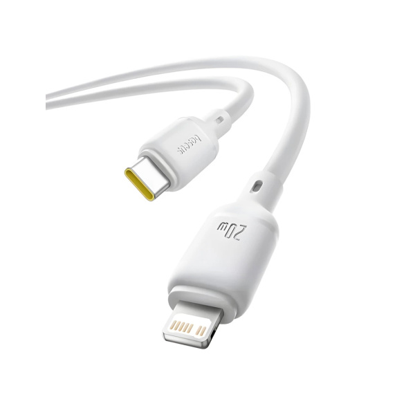 Интерфейсный кабель Baseus Silky Type-C to iP 20W 2m White (P10377700213-01) в интернет магазине Stels.kz