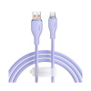Интерфейсный кабель Baseus Pudding Series USB to Type-C 100W 1.2m Purple (P10355703511-B1)