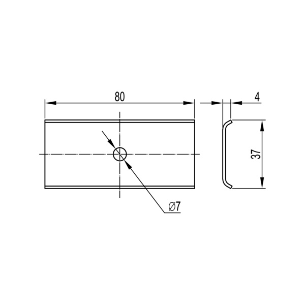 Пластина DKC FC37306 соединительная с отверстием по центру в интернет магазине Stels.kz