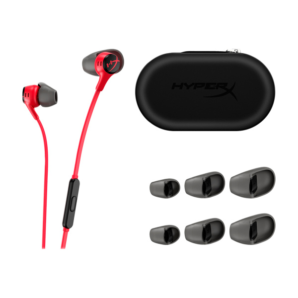 Наушники с микрофоном HyperX Cloud Earbuds II Red 705L8AA в интернет магазине Stels.kz
