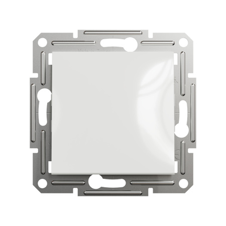 Выключатель одноклавишный SE EPH0170121 Asfora механизм быстрозажим. клеммы белый в интернет магазине Stels.kz