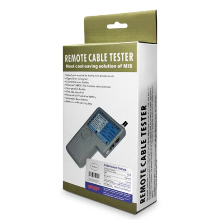 Кабельный тестер Ship G268 Для тестирования BNC RJ-45 RJ-11 USB в интернет магазине Stels.kz