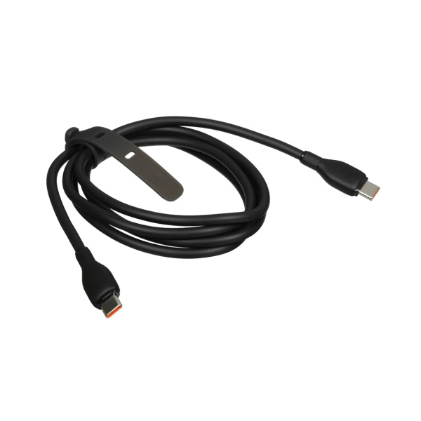 Интерфейсный кабель Baseus Pudding Type-C to Type-C 100W 1.2m Black (P10355702111-B1) в интернет магазине Stels.kz