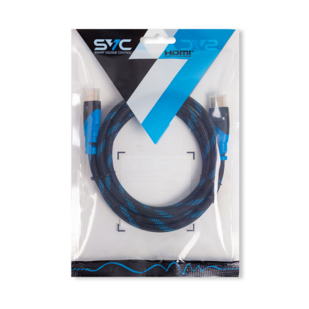 Интерфейсный кабель HDMI-HDMI SVC HR0150LB-P, 30В, Голубой, Пол. пакет, 1.5 м в интернет магазине Stels.kz