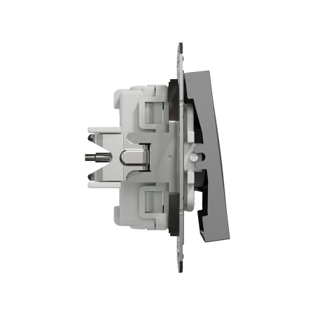 Выключатель трехклавишный SE EPH2100171 Asfora 10AX механизм антрацит в интернет магазине Stels.kz