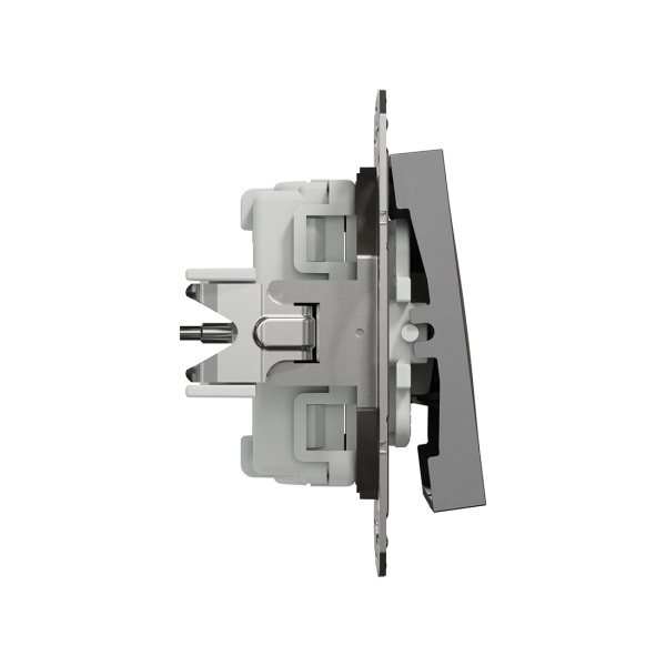 Выключатель трехклавишный SE EPH2100171 Asfora 10AX механизм антрацит в интернет магазине Stels.kz