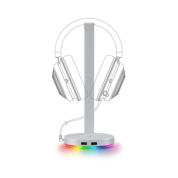 Подставка для наушников Razer Base Station V2 Chroma - Mercury в интернет магазине Stels.kz