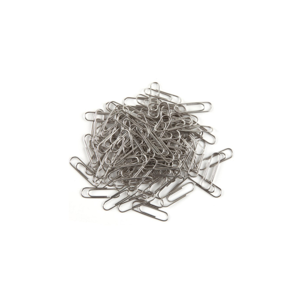 Скрепки металлические никелированные Comix B3500, 29 мм., (коробка 100 скрепок) в интернет магазине Stels.kz