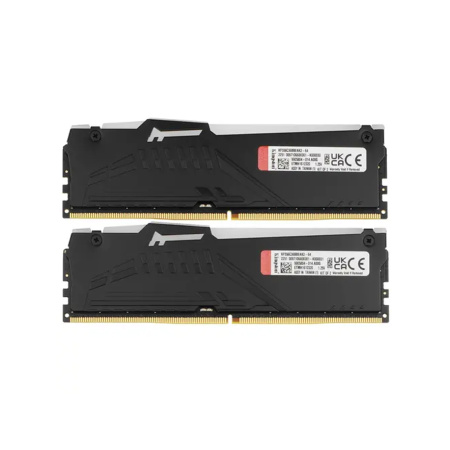 Комплект модулей памяти Kingston FURY Beast RGB EXPO KF556C36BBEAK2-64 DDR5 64GB (Kit 2x32GB) 5600MH в интернет магазине Stels.kz