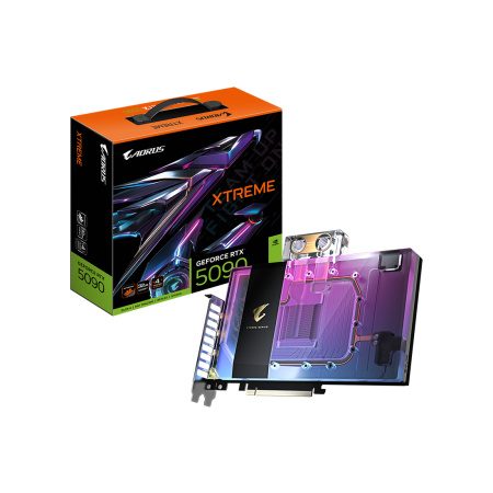 Видеокарта Gigabyte (GV-N5090AORUSX WB-32GD) RTX5090 AORUS XTREME WATERFORCE WB 32G в интернет магазине Stels.kz