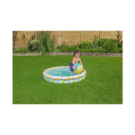 Надувной набор Bestway 51124 в упаковке детский бассейн, круг, мяч в интернет магазине Stels.kz