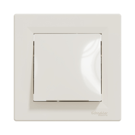 Переключатель одноклавишный SE EPH0400123 Asfora в сборе кремовый в интернет магазине Stels.kz