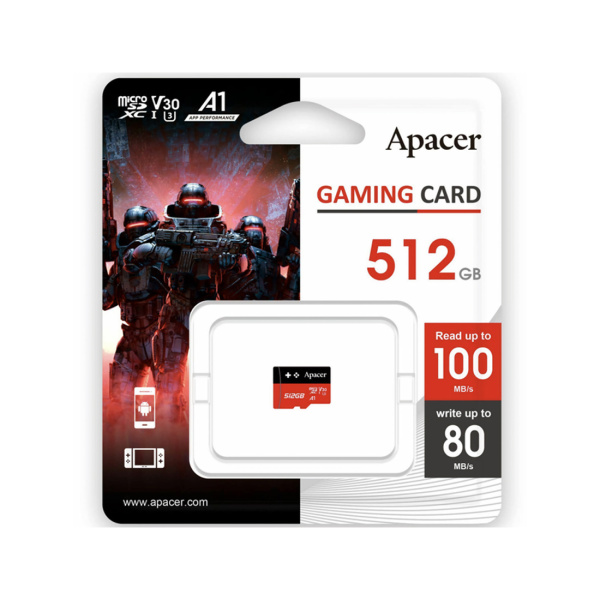 Карта памяти Apacer AP512GMCSX10U7-RAGC 512GB в интернет магазине Stels.kz