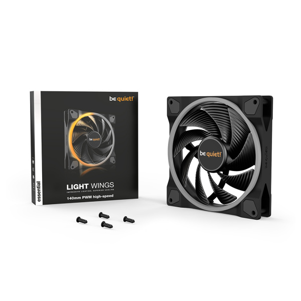 Вентилятор для компьютерного корпуса Bequiet! Light Wings 140mm PWM high-speed ARGB в интернет магазине Stels.kz