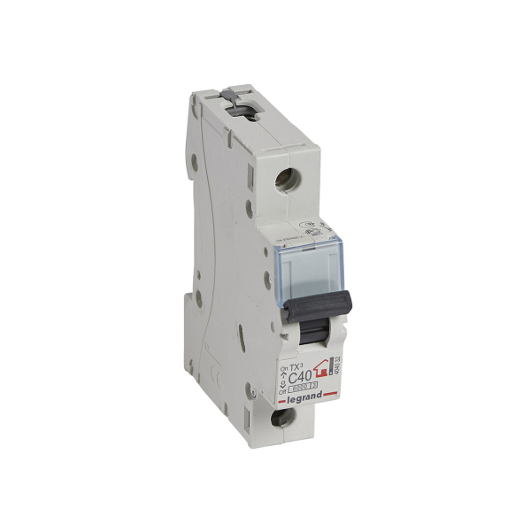 Автоматический выключатель Legrand 404032 1П C40A TX3 6000 6kA