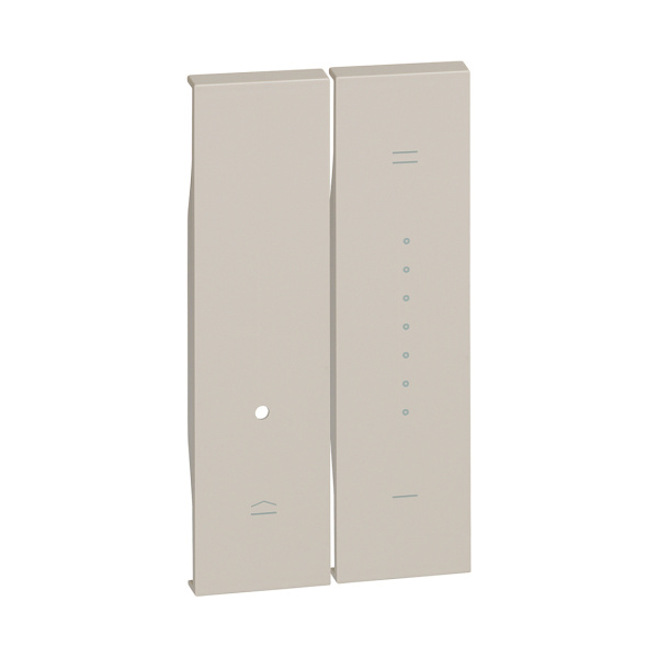 Лицевая панель Bticino KМ19 Living Now для кнопочного светорегулятора 2 модуля песочный