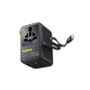 Адаптер питания Baseus EnerCore CG11 Universal Travel Adapter 70W 2AC+2U+2C Cosmic Black в интернет магазине Stels.kz