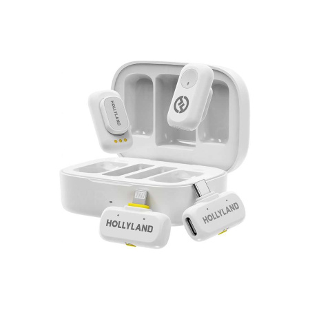 Петличный микрофон Hollyland Lark A1 Combo Белый в интернет магазине Stels.kz