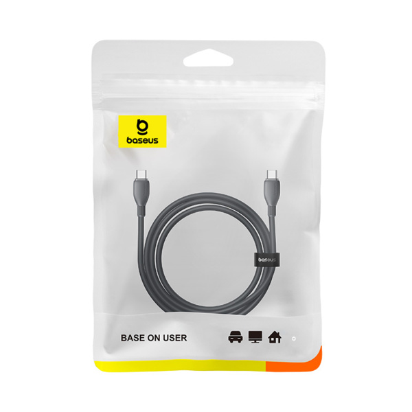 Интерфейсный кабель Baseus Ultra-Fast Fast Charging Cable USB-C to USB-C 100W 1m Cluster Black в интернет магазине Stels.kz