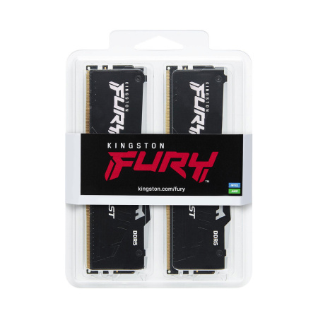 Комплект модулей памяти Kingston FURY Beast RGB XMP KF556C40BBAK4-128 DDR5 128GB (Kit 4x32GB) 5600MH в интернет магазине Stels.kz