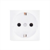 Розетка электрическая Рувинил типа Shuko 45x45 мм белая 70101