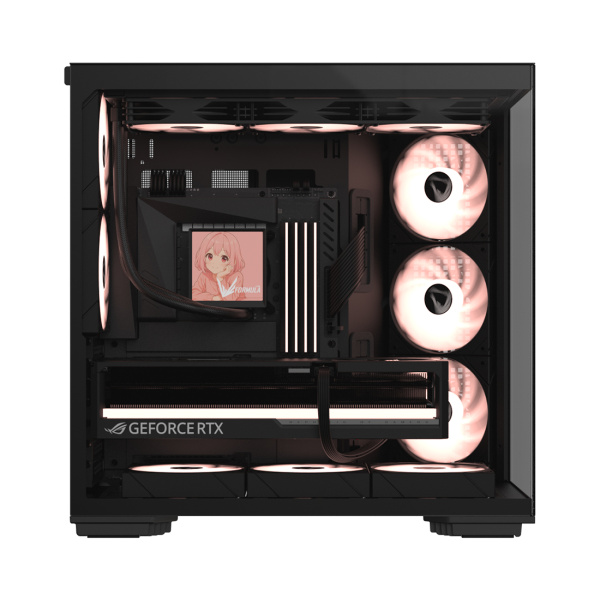 Компьютерный корпус Formula V Crystal Z7 PA Black без Б/П в интернет магазине Stels.kz