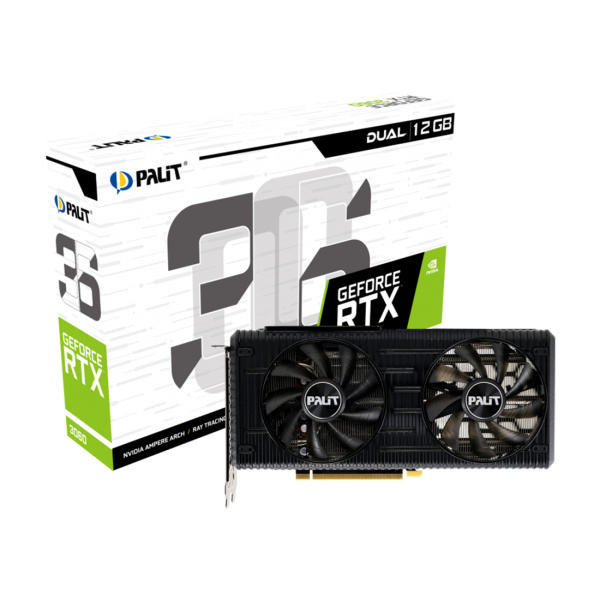 Видеокарта PALIT RTX3060 DUAL 12G (NE63060019K9-190AD) в интернет магазине Stels.kz