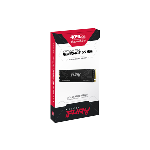 Купить не дорого Твердотельный накопитель SSD Kingston FURY Renegade G5 SFYR2S/4T0 M.2 NVMe PCIe 5.0x4 в интернет магазине Stels.kz Твердотельный накопитель SSD Kingston FURY Renegade G5 SFYR2S/4T0 M.2 NVMe PCIe 5.0x4 в интернет магазине Stels.kz