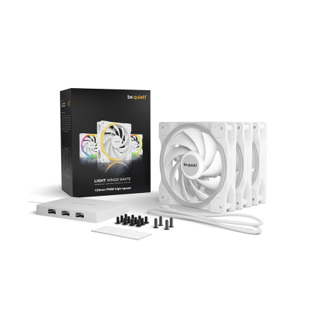 Вентилятор для компьютерного корпуса Bequiet! Light Wings 120mm PWM Triple Pack White в интернет магазине Stels.kz