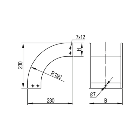 Угол CD 90 вертикальный внешний 90° DKC 600x100 в комплекте в интернет магазине Stels.kz
