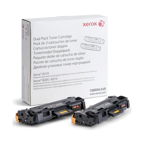 Тонер-картридж (двойная упаковка) Xerox 106R04349 Тонер-картридж (двойная упаковка) Xerox 106R04349