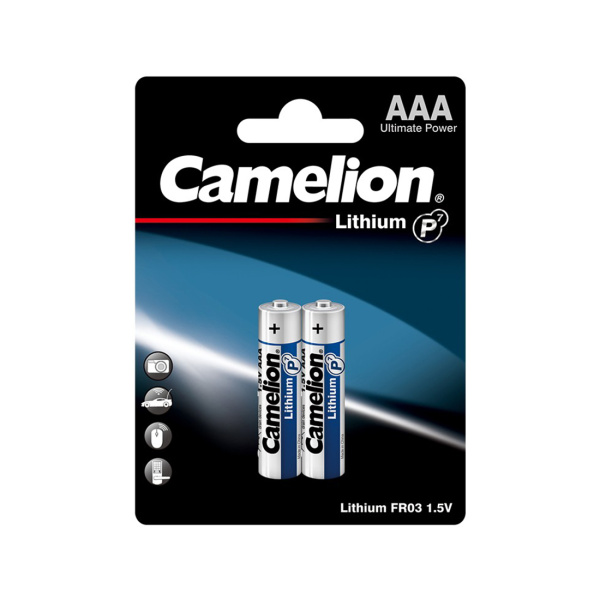 Батарейка CAMELION Lithium P7 FR03-BP2 2 шт. в блистере Батарейка CAMELION Lithium P7 FR03-BP2 2 шт. в блистере