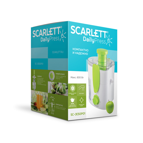 Купить не дорого Соковыжималка центробежная Scarlett SC-JE50P01 в интернет магазине Stels.kz Соковыжималка центробежная Scarlett SC-JE50P01 в интернет магазине Stels.kz