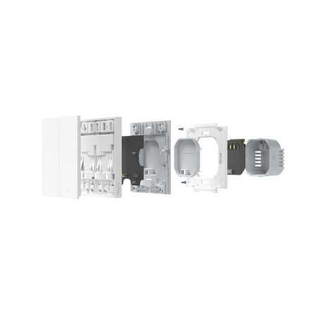 Настенный выключатель AQARA Smart Wall Switch H1(No Neutral, Double Rocker) в интернет магазине Stels.kz
