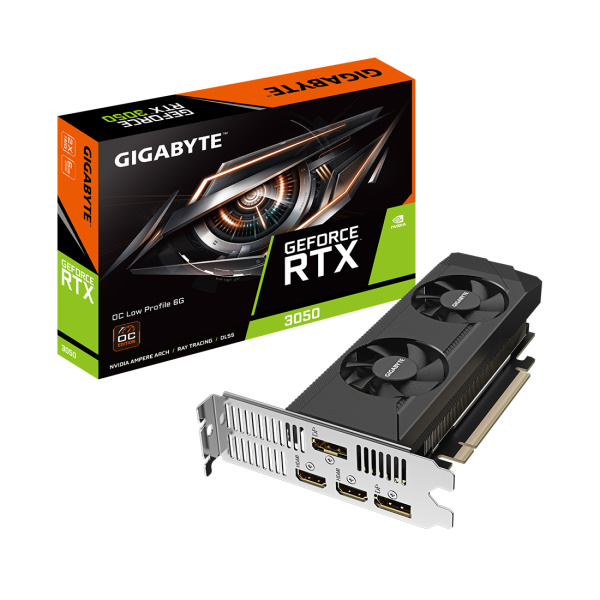 Видеокарта Gigabyte (GV-N3050OC-6GL) RTX3050 OC Low Profile 6G в интернет магазине Stels.kz