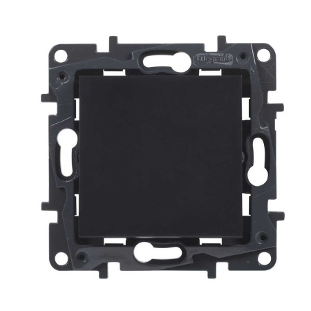 Переключатель одноклавишный Niloe Step 10А авт.клеммы Чёрный в интернет магазине Stels.kz