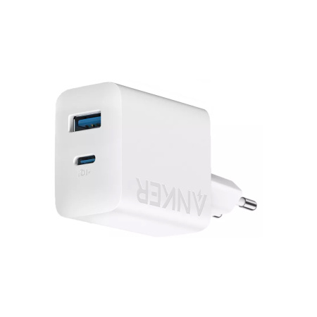 Адаптер питания Anker Charger 20W, 2-Port (в комлпекте кабель Type-c) (B2348G21) Белый в интернет магазине Stels.kz
