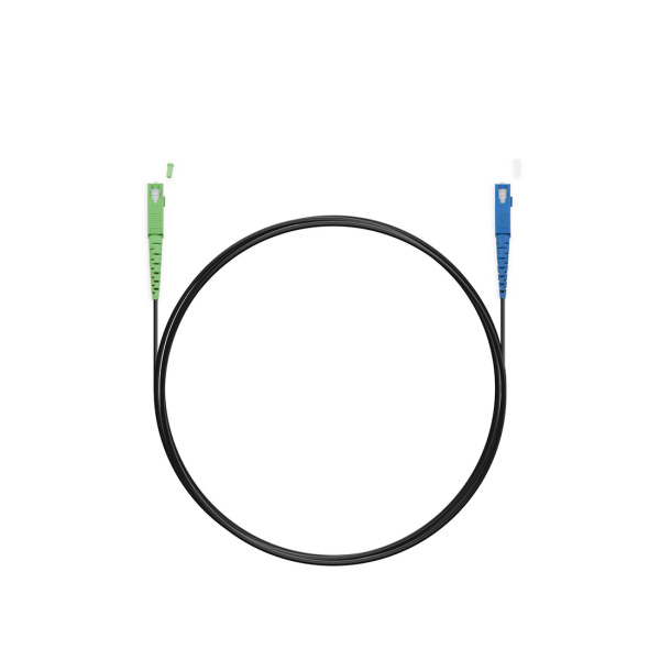 Абонентский FTTH Патч Корд SС/UPC-SC/APC SM 1 м Black усил в интернет магазине Stels.kz