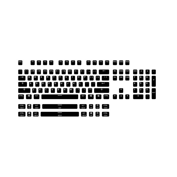 Набор кнопок на клавиатуру Steelseries PrismCAPS Black- US (Black) Набор кнопок на клавиатуру Steelseries PrismCAPS Black- US (Black)