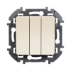 Выключатель трехклавишный Legrand 673641 Inspiria с/у 20 А ~250В винтовые зажимы слоновая кость в интернет магазине Stels.kz